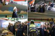 The first Iranian equipped fighter was flown in the presence of the president of Iran