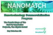  NanoMatch Program; Technologists Are Urged to Present Ideas to Develop the Market